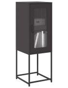 vidaXL Шкаф черен 36x39x107 cm Студено валцувана стомана
