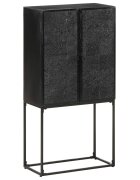 vidaXL Шкаф черен 60x30x120 см акация и мангово дърво масив