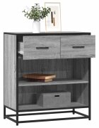 vidaXL Шкаф Grey Sonoma 68x35x76 cm Изработена дървесина