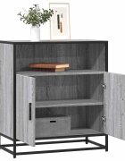 vidaXL Шкаф Grey Sonoma 68x35x76 cm Изработена дървесина