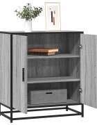 vidaXL Шкаф Grey Sonoma 68x35x76 cm Изработена дървесина и метал