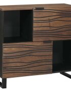 vidaXL Шкаф Кафяво 80 x 33 x 75 см мангово дърво масив