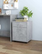 vidaXL Шкаф на колелца бетонно сиво 45x38x54 см инженерно дърво