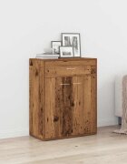 vidaXL Шкаф Old Wood 60x30x75 cm Инженерна дървесина