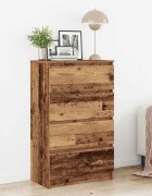 vidaXL Шкаф Old Wood 60x35x985 cm Инженерна дървесина
