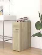 vidaXL Шкаф органайзър дъб сонома 20x455x60 см инженерно дърво