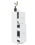 vidaXL Шкаф органайзер бял 30x41x118 см инженерно дърво