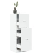 vidaXL Шкаф органайзер бял 40x41x118 см инженерно дърво