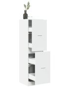 vidaXL Шкаф органайзер бял 40x41x1445 см инженерно дърво
