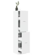 vidaXL Шкаф органайзер бял 40x41x1745 см инженерно дърво