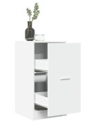 vidaXL Шкаф органайзер бял 40x41x775 см инженерно дърво