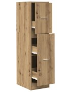 vidaXL Шкаф органайзер дъб артизан 30x41x118 см инженерно дърво