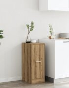 vidaXL Шкаф органайзер дъб артизан 30x41x775 см инженерно дърво