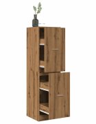 vidaXL Шкаф органайзер дъб артизан 40x41x1445 см инженерно дърво