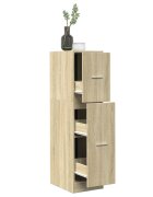 vidaXL Шкаф органайзер дъб сонома 30x41x118 см инженерно дърво