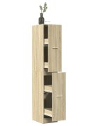 vidaXL Шкаф органайзер дъб сонома 30x41x1745 см инженерно дърво