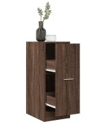 vidaXL Шкаф органайзер кафяв дъб 30x41x775 см инженерно дърво