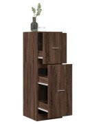 vidaXL Шкаф органайзер кафяв дъб 40x41x118 см инженерно дърво