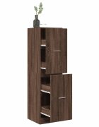 vidaXL Шкаф органайзер кафяв дъб 40x41x1445 см инженерно дърво