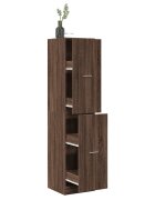 vidaXL Шкаф органайзер кафяв дъб 40x41x1745 см инженерно дърво