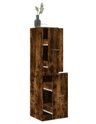 vidaXL Шкаф органайзер опушен дъб 30x41x1445 см инженерно дърво