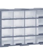 vidaXL Шкаф органайзер с 16 средни чекмеджета 52x16x37 см