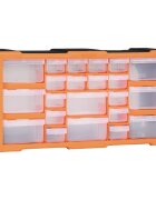 vidaXL Шкаф органайзер с 22 чекмеджета 49x16x255 см