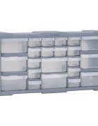 vidaXL Шкаф органайзер с 22 чекмеджета 49x16x255 см