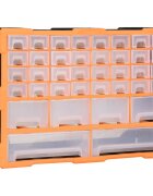 vidaXL Шкаф органайзер с 38 чекмеджета 52x16x375 см