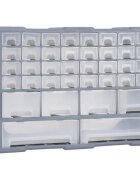 vidaXL Шкаф органайзер с 38 чекмеджета 52x16x375 см