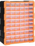 vidaXL Шкаф органайзер с 60 чекмеджета 38x16x475 см