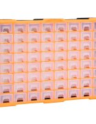vidaXL Шкаф органайзер с 64 чекмеджета 52x16x375 см