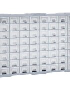 vidaXL Шкаф органайзер с 64 чекмеджета 52x16x375 см