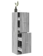 vidaXL Шкаф органайзер сив сонома 40x41x1445 см инженерно дърво