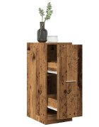 vidaXL Шкаф органайзер старо дърво 30x41x775 см инженерно дърво