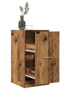 vidaXL Шкаф органайзер старо дърво 40x41x775 см инженерно дърво