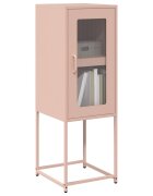 vidaXL Шкаф Pink 36x39x107 cm Студено валцувана стомана