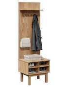 vidaXL Шкаф портманто OTTA 50x40x160 см борово дърво масив