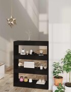 vidaXL Шкаф/разделител за стая черен 80x30x103 см инженерно дърво