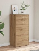 vidaXL Шкаф с 6 чекмеджета Artisan Oak 50x34x96 cm Инженерна дървесина