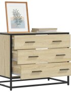 vidaXL Шкаф с чекмеджета Сонома дъб 70x41x56 cm Инженерна дървесина