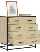 vidaXL Шкаф с чекмеджета Сонома дъб 70x41x70 cm Инженерна дървесина