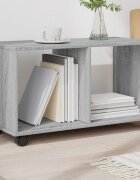 vidaXL Шкаф с колелца сив сонома 72x33x425 см инженерно дърво