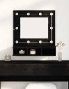 vidaXL Шкаф с огледало Черния дъб 60 x 315 x 62 см