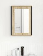 vidaXL Шкаф с огледало Сонома дъб 42 x 12 x 60 см Инженерна дървесина
