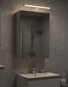 vidaXL Шкаф с огледало за баня Бяло 30 x 105 x 50 см