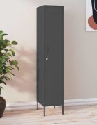 vidaXL Шкаф с отделения антрацит 35x46x180 см стомана