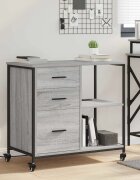 vidaXL Шкаф с зарядна станция 76 x 41 x 72 см Инженерна дървесина