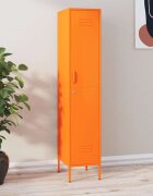 vidaXL Шкаф със заключване оранжев 35x46x180 см стомана