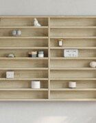 vidaXL Шкаф витрина дъб сонома 100x85x75 см инженерно дърво